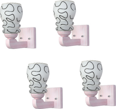 1st Time Wallchiere Wall Lamp With Bulb(Pack of 4)
