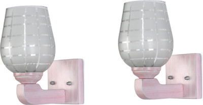 1st Time Wallchiere Wall Lamp With Bulb(Pack of 2)