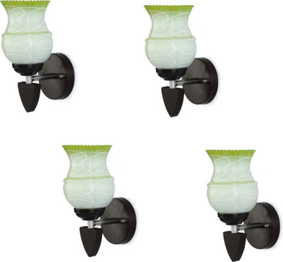 1st Time Wallchiere Wall Lamp With Bulb(Pack of 4)