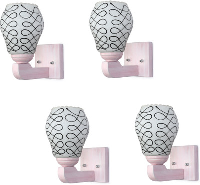 1st Time Wallchiere Wall Lamp With Bulb(Pack of 4)