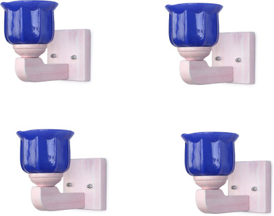 1st Time Wallchiere Wall Lamp With Bulb(Pack of 4)