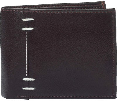 USL Men Brown Genuine Leather Wallet(6 Card Slots)