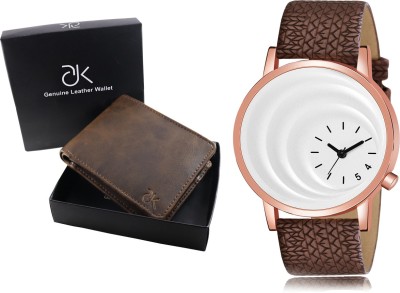 ADK AdWL-04--MT-16 New Designer Brown - White Color Analog Watch  - For Men