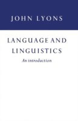 Language and Linguistics(English, Paperback, Lyons John)