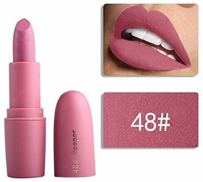 MISS ROSE Lipstick Matte Waterproof Shade - Bel Air (48) (3g)(Bel Air (48), 3 g)