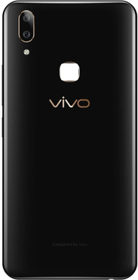 krazeever Vivo V9 Youth Black Back Panel(Black)