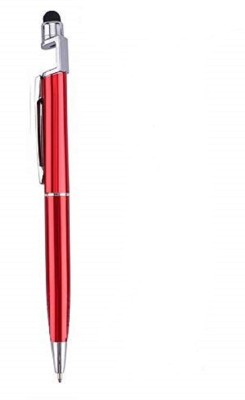 ansh enterprise 3 in 1 Smartphone Stand Holder, Screen Wipe and Ballpoint Pen Stylus(Red)