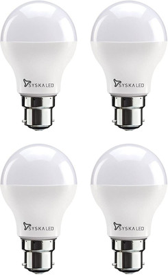 Syska 9 W Basic Standard B22 LED Bulb(White, Pack of 4)