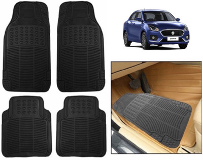 CARMART Rubber Standard Mat For  Universal For Car(Black)