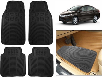 CARMART Rubber Standard Mat For  Universal For Car(Black)