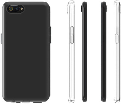 Case Creation Back Cover for RealmeC1 Soft Phone Case Slim Cover with flexible TPU Technology(Transparent, Camera Bump Protector, Silicon)