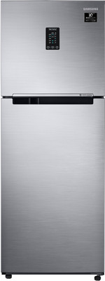 SAMSUNG 324 L Frost Free Double Door 3 Star Convertible Refrigerator (Real Stainless, RT34T4533SL/HL)