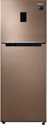Samsung 345 L Frost Free Double Door 3 Star (2020) Convertible Refrigerator(Refined Bronze, RT34T4533DP/HL)