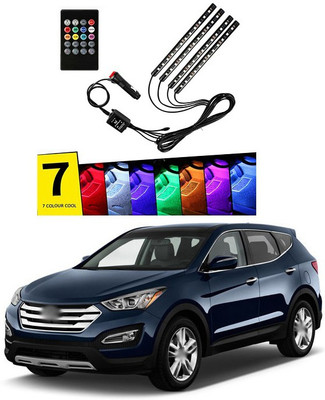 XZRTZ 92 LED DC 12V Multicolour Music Car StripLamp Light For Car Interior Under Dash Lighting Kit with Sound Active Function and Wireless Remote Control C2 Car Fancy Lights(Multicolor)