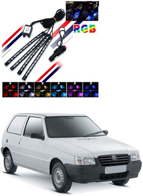 PECUNIA LED 48 DC 12V Multicolour Music Car StripLamp Light For Car Interior Under Dash Lighting Kit with Sound Active Function and Wireless Remote Control X58 Car Fancy Lights(Multicolor)