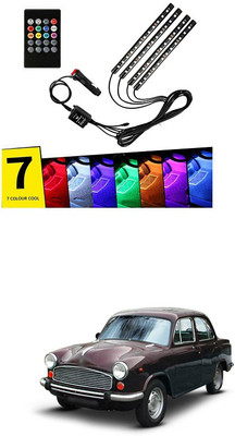 XZRTZ 81 LED DC 12V Music Car Strip Lamp Light For Car Interior Under Dash Lighting Kit with Sound Active Function and Wireless Remote Control C1 Car Fancy Lights(Multicolor)