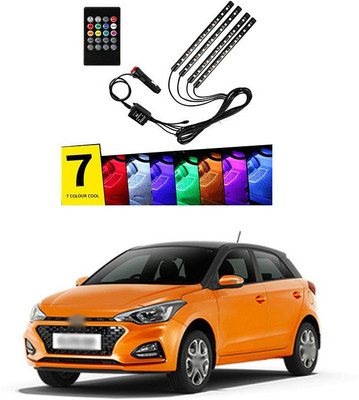 XZRTZ 56 LED DC 12V Multicolour Music Car Strip Lamp Light For Car Interior Under Dash Lighting Kit with Sound Active Function and Wireless Remote Control C2 Car Fancy Lights(Multicolor)