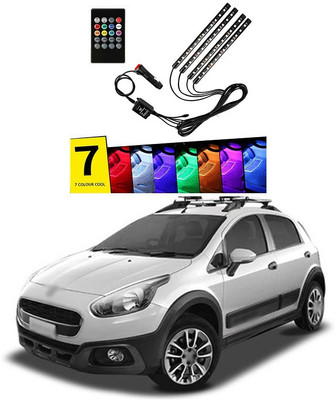 XZRTZ 49 LED DC 12V Music Car Strip Lamp Light For Car Interior Under Dash Lighting Kit with Sound Active Function and Wireless Remote Control C2 Car Fancy Lights(Multicolor)