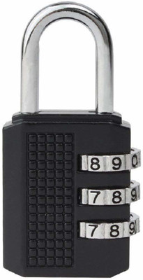 Volo black medium lock Combination Lock(Black)