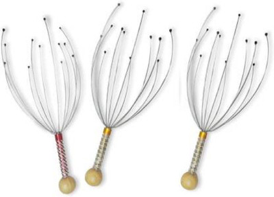 Ritu 34WSTR Hand Held Scalp Head Massager, Set of 3 Bokoma Hand Held Scalp Head Massager, Set of 3 Massager Multicolor Massager(Multicolor)