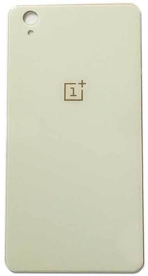 Sandreezz OnePlus X (Glass) (with Proper Logo) Back Panel(White)