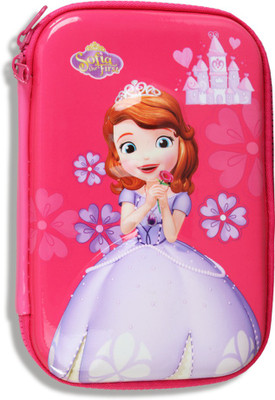TUHI Cartoon Cartoon Art Polyester Pencil Box(Set of 1, Multicolor)