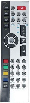 Emrse Compatible For VIDEOCON 3IN1 DVD LED LCD D2H TV URC 27 VIDEOCON 3IN1 DVD LED LCD D2H TV URC 27 Compatible Remote Controller(Gray)