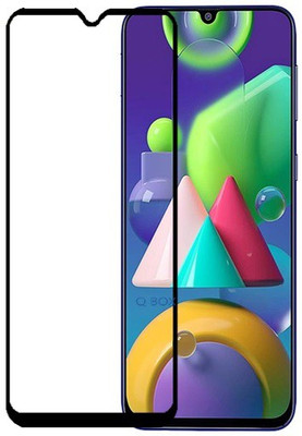 Q Box Edge To Edge Tempered Glass for samsung galaxy M21 2021 Edition, Samsung galaxy M21, Samsung galaxy A22, Samsung Galaxy A48(Pack of 1)