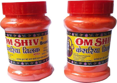 Om Shiv kesariya kumkum tilak Powder(Orange)