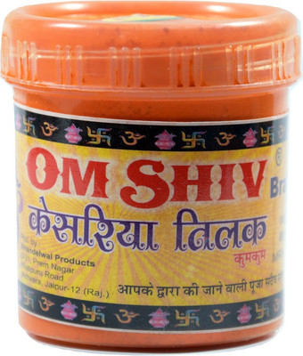 Om Shiv kumkum kesariya tilak powder(Orange)