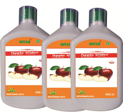 SOVAM Apple cider vinegar Vinegar(2 x 1500 ml)