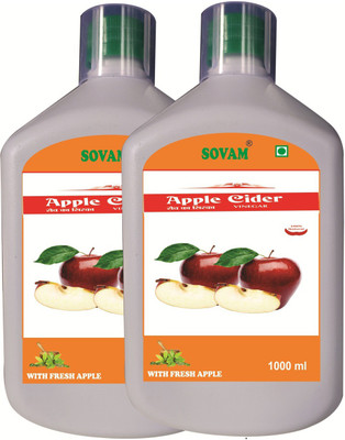 SOVAM Apple cider vinegar Vinegar(2 x 1000 ml)