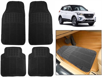 CARMART Rubber Standard Mat For  Hyundai Creta(Black)
