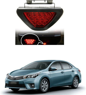 PECUNIA  LED Car Blinking Brake Light Triangle F1 Style Rear Tail Brake Lamp 12V (Red) X236 Car Reflector Light(Red)