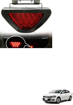 PECUNIA  LED Car Blinking Brake Light Triangle F1 Style Rear Tail Brake Lamp 12V (Red) X252 Car Reflector Light(Red)