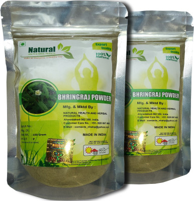 Natural Health and Herbal Products Bhringraj Powder - (Pack of 2 of 100Gm each)(100 g)