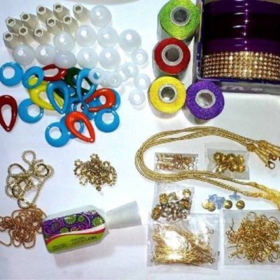 Medonna shoppe Silk thread jewelery-making fully loaded box with all accessories