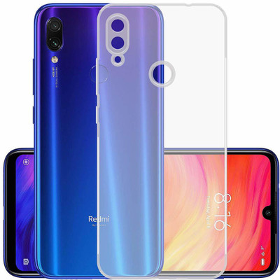 Case Creation Back Cover for Xiaomi Redmi Note 7 Soft Phone Case Slim Cover with flexible TPU Technology(Transparent, Camera Bump Protector, Silicon)