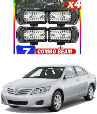 PECUNIA LED Light 7 Inch 120W Combo Led Light Bars Spot Flood Beam for Work Driving Offroad Boat Car Tractor Truck Light Flood (4pcs) IDX400 Headlight Car, Motorbike LED for Toyota (12 V, 120 W)(Camry, Pack of 2)