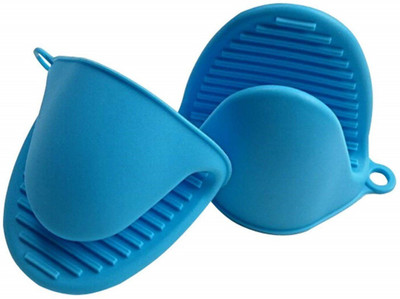 ansh enterprise Blue Silicon Kitchen Linen Set(Pack of 2)