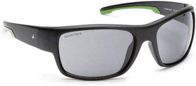 Fastrack Wrap-around Sunglasses(For Boys, Black)