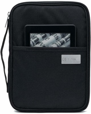 TUHI Travel Card Storage Bag Passport Document Wallet Organizer Holder(Black)
