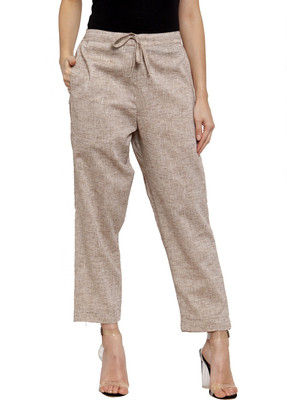 Enchanted Drapes Regular Fit Women Brown Trousers