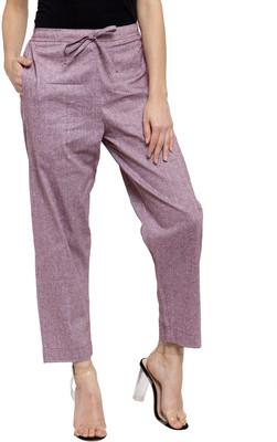 Enchanted Drapes Regular Fit Women Purple Trousers