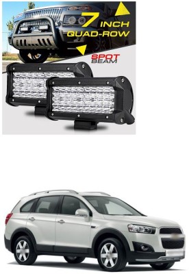 PECUNIA LED 40 Work Light Bar Offroad 7 Inch 120 Watt Led Driving Light Motorcycle Auto Lamp 12V 24V DRL Led S85 Headlight Car, Motorbike LED for Chevrolet (12 V, 60 W)(Captiva, Pack of 2)