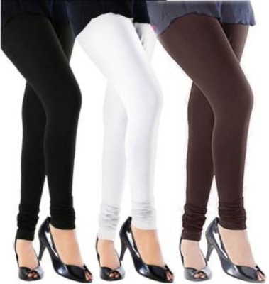 sr enterprises Footed  Ethnic Wear Legging(White, Brown, Black, Solid)