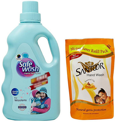 Wipro safewash01 Multi-Fragrance Liquid Detergent(1000 ml)