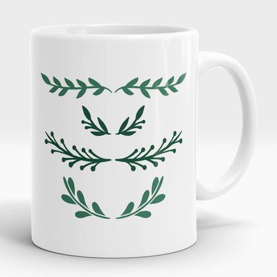 LASTWAVE Printed Design 2 Random Collection 11oz Ceramic Coffees Ceramic Coffee Mug(325 ml)
