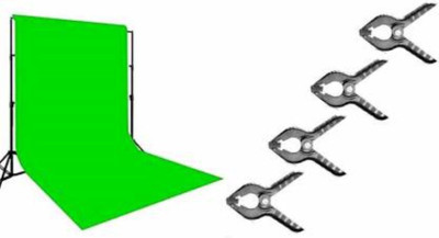 BOOSTY 8 x12 FT Green LEKERA Backdrop Photo Light Studio Photography Background with 4pcs Backdrop Support Spring Clamp Reflector