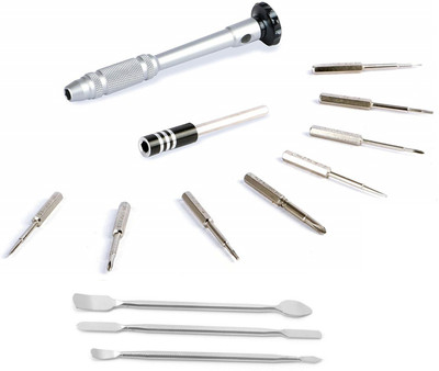 wroughton 10 in 1 Multifunctional Aluminium Alloy Screwdriver Tools Kit For Mobile and Gadgets Repairing Tools With Set of 3 Metal Openers for Mobile Phone and Gadget Repairing Supporting Tools Precision Screwdriver Set(Pack of 13)